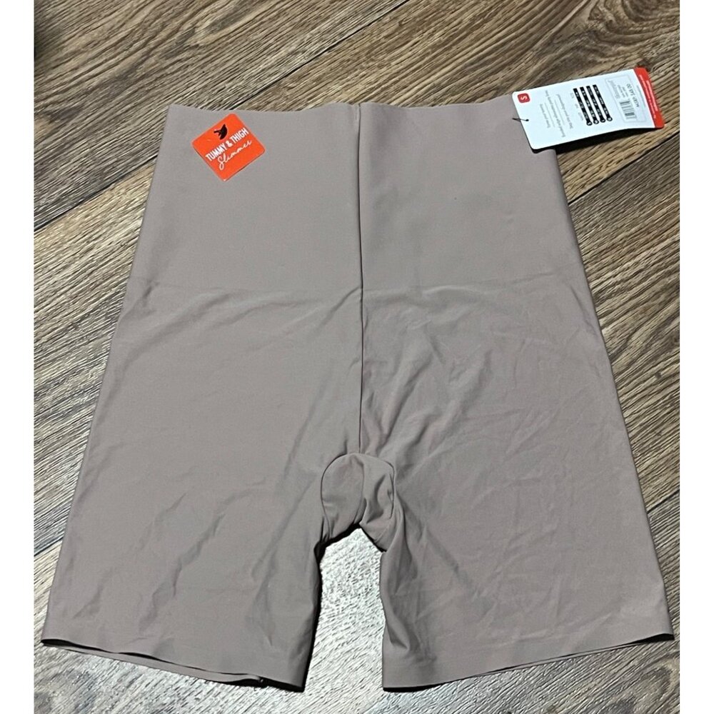 Skinnygirl Smoothers & Shapers Tummy & Thigh Slimmer Laser Shaping Shorts Size S